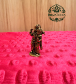 Miniature Brass Vishnu Lakshmi Statue 1.4 Inch