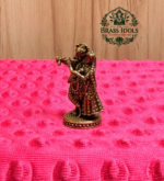 Miniature Brass Radha Krishna Statue 1.5 Inch