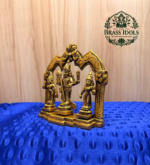 Brass Murugan Valli Deivanai Statue 5 Inch