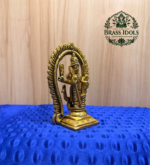 Brass Murugan Idol 4.7 Inch