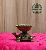 Premium Brass Tortoise Diya 1.8 Inch