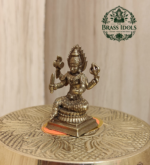 Miniature Brass Mariamman Statue 1.5 Inch