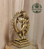 Premium Brass Nataraja Lord Shiva Statue 5.8 Inch