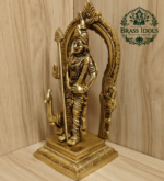 Brass Murugan Statue 8.5 Inch