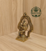 Brass Swarna Akarshana Bhairava Idol 5.2 Inch