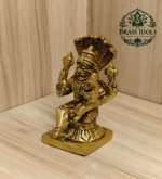 Brass Narasimha Lakshmi Statue 3 Inch
