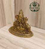 Premium Brass Tirupati Balaji with Gajalakshmi Statue 3 Inch