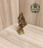 Brass Chakrathalwar Idol 3.4 Inch