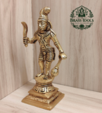 Brass Karuppasamy Statue 6 Inch