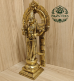 Brass Thiruvachi Murugan Statue 11.5 Inch