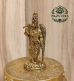 Premium Brass Meenakshi Amman Statue 2.5 Inch