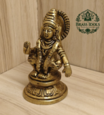 Brass Ayyappan Statue 3.5 Inch