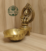 Brass Ayyappan Statue Diya 5 Inch