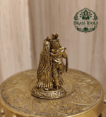 Premium Brass Radha Krishna Statue 1.7 Inch