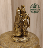 Premium Brass Radha Krishna Statue 2.5 Inch