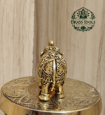 Premium Brass Elephant Statue 1.5 Inch