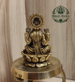 Premium Brass Lakshmi Statue 3 Inch
