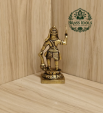 Brass Karuppasamy Statue 5.5 Inch