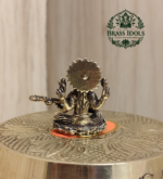 Miniature Brass Saraswati Idol 1.2 Inch