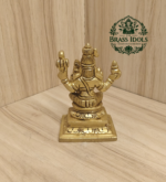 Brass Swarna Akarshana Bhairava Statue 3.5 Inch