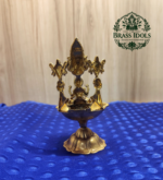 Premium Brass Balaji Gajalakshmi Diya 4.8 Inch