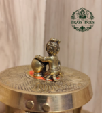 Miniature Brass Krishna Statue 1.1 Inch