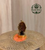 Miniature Brass Lucky Rooster Statue 1.2 Inch