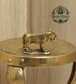 Miniature Brass Tiger Statue 1 Inch
