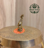 Miniature Brass Deer Statue 1.1 Inch