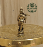 Miniature Brass Krishna Idol 1.5 Inch