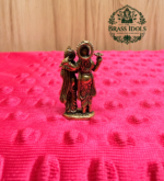 Miniature Brass Vishnu Lakshmi Statue 1.4 Inch