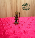 Miniature Brass Standing Ganesha Statue 1.5 Inch