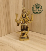 Brass Murugan Mini Idol 3.3 Inch