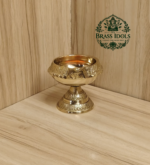 Brass Kubera Deepak Diya on Stand 2 Inch