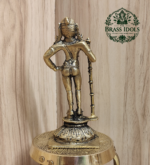 Premium Brass Palani Murugan Idol 4.1 Inch