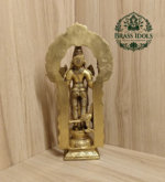 Brass Thiruvachi Murugan Statue 11.5 Inch