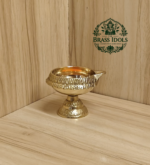 Brass Kubera Deepak Diya on Stand 2 Inch