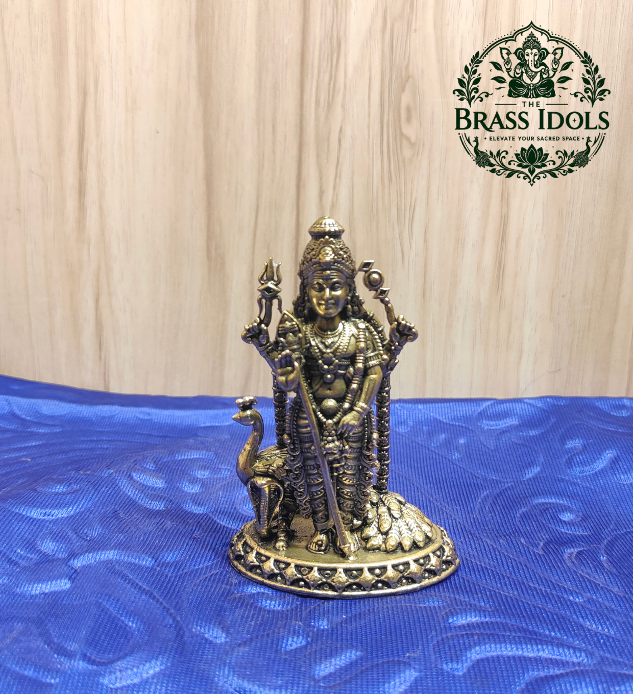 3.9 inch Premium Brass Murugan 3.9 Inch