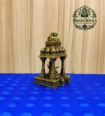 Premium Brass Saraswathi Devi Temple Mandap 3.5 Inch - Image 3