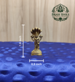 Miniature Panchaloga Lord Vishnu Statue 1.8 Inch - Image 2