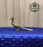 Brass Peacock Statue 5.5 Inch
