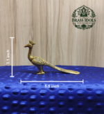 Brass Peacock Statue 5.5 Inch - Image 2