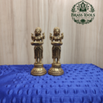 Brass Paavai Vilaku Statue 5.2 Inch (Set of 2)