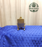 Brass Lord Ganesha on Rocking Chair Statue 4.5 Inch - Image 5