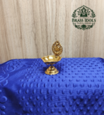 Premium Brass Lakshmi Vilaku 3.6 Inch - Image 4