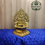 Brass Gajalakshmi Diya Idol 7.8 Inch