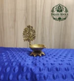 Brass Kalpavriksha Tree Diya Idol 4 Inch - Image 3