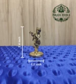 Premium Brass Krishnar Idol 2.4 Inch - Image 2