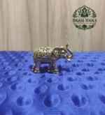 Premium Brass Elephant Idol 1.5 Inch - Image 5