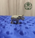 Premium Brass Elephant Idol 1 Inch - Image 3